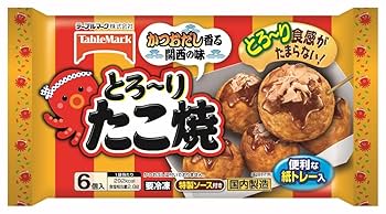 たこ焼き「り」 Amazon.co.jp: [冷凍] テーブルマーク とろ～りたこ焼き 6個入